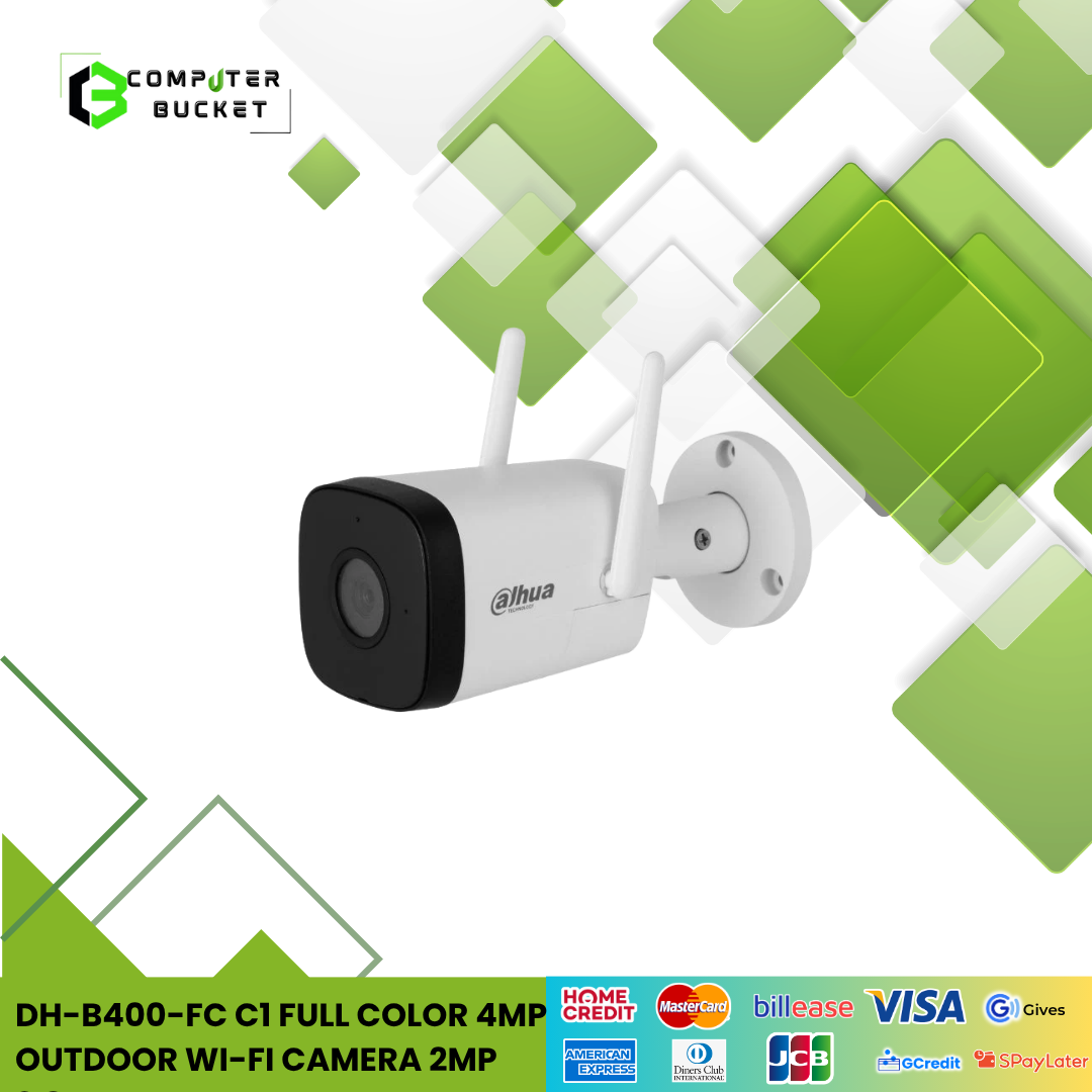 DH-B400-FC C1 Full Color 4MP Outdoor Wi-Fi Camera 2MP 2.8mm Fixed Lens