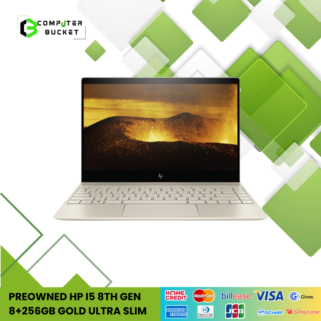 PREOWNED HP I5 8TH GEN 8+256GB Gold Ultra Slim