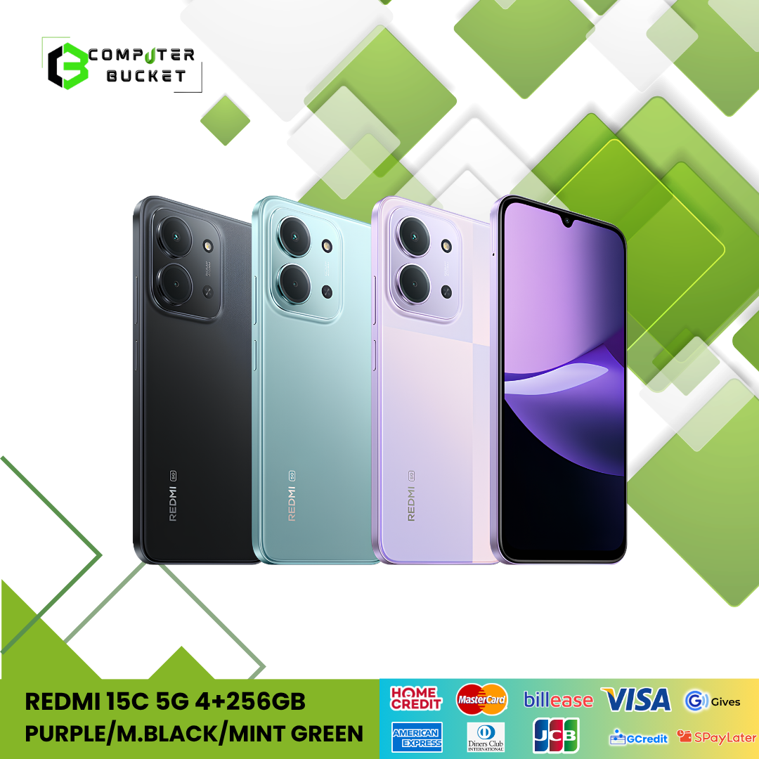 REDMI 15C 5G 4+256GB PURPLE/M.BLACK/MINT GREEN