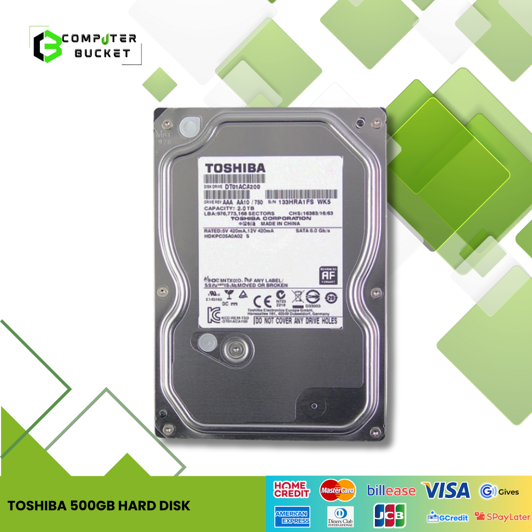TOSHIBA 500GB HARD DISK