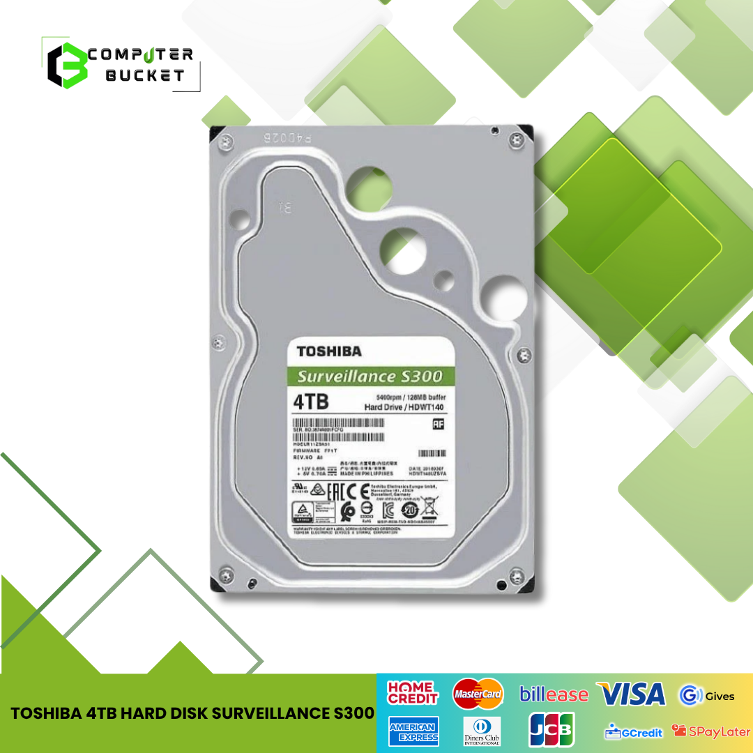 TOSHIBA 4TB HARD DISK SURVEILLANCE S300