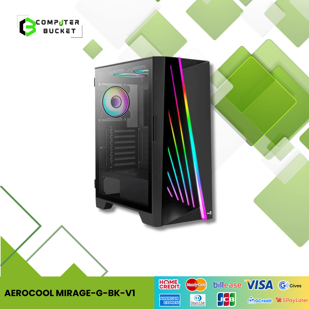 AEROCOOL MIRAGE-G-BK-V1 MID TOWER CASE