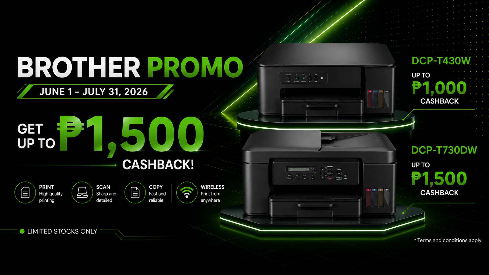 Brother printer cashback promo