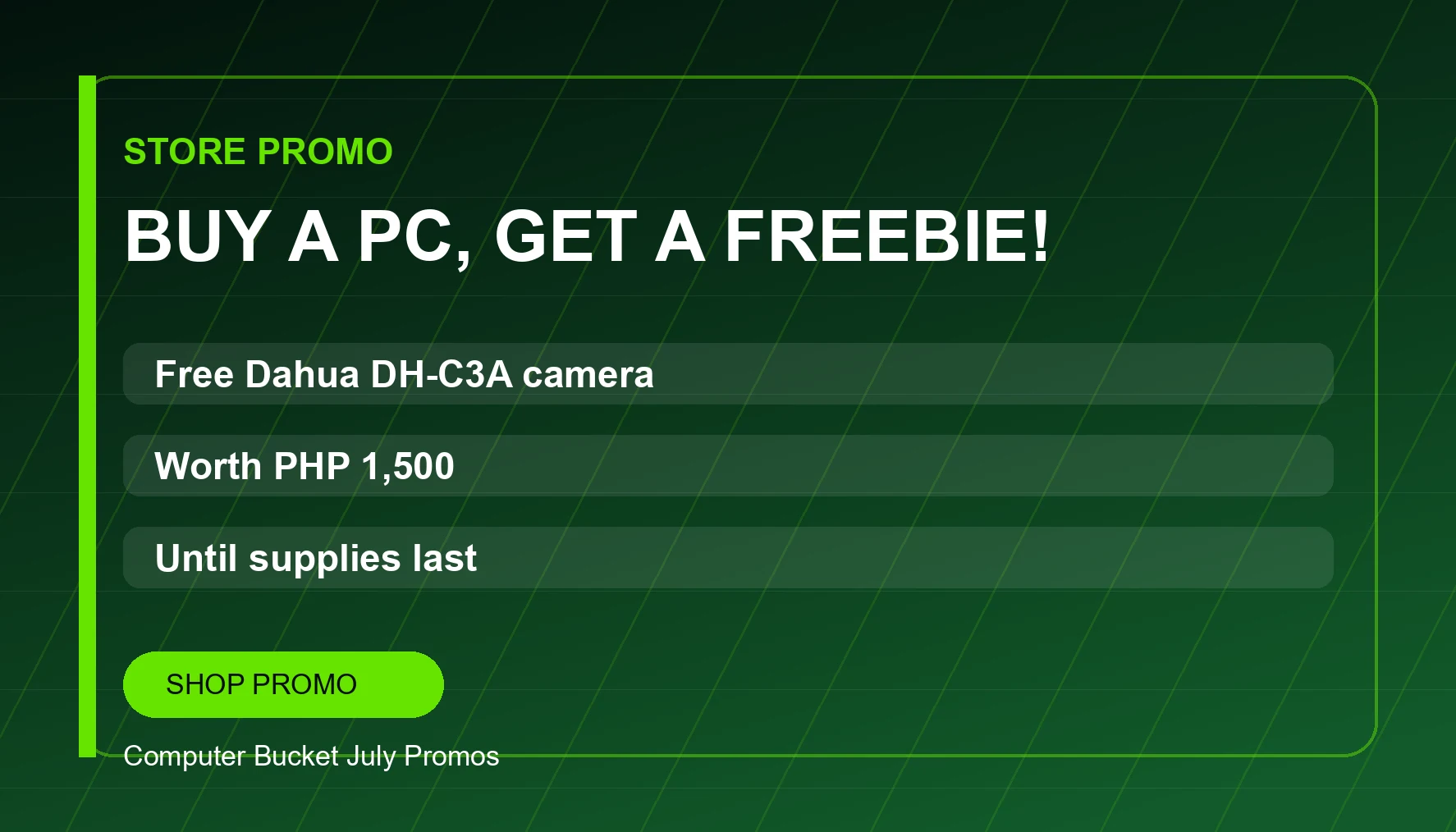 Store Promo: Buy a PC, Get a Freebie
