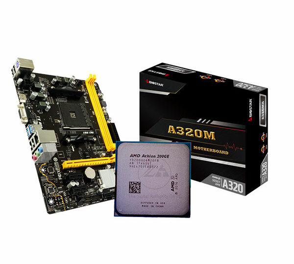 AAMD-ATHLON-200GE+BIOSTAR-A320-01