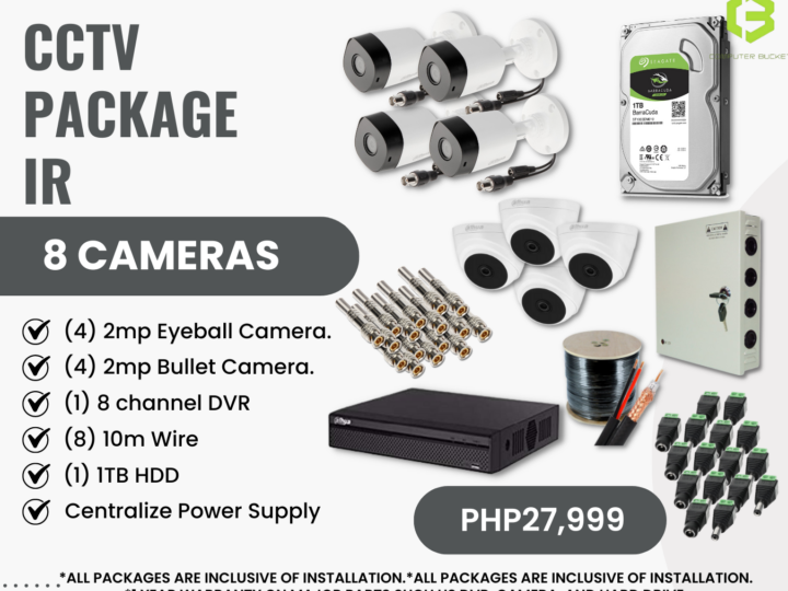 CCTV PACKAGE IR (8 CAMERAS)