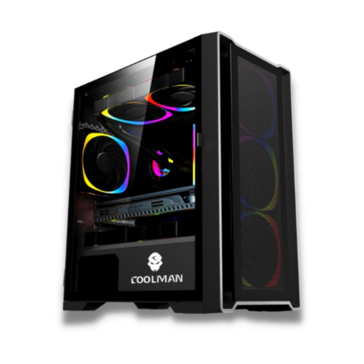 Coolman Ruby Case w/ 3pcs Colour Fans