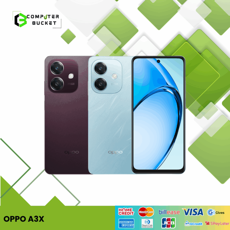 Oppo A3X FREE TUMBLER | EARPHONE | TEMPERED GLASS