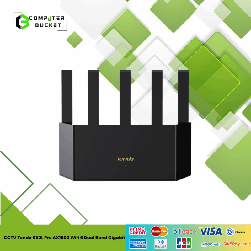 Tenda RX2L Pro AX1500 Wifi 6 Dual Band Gigabit Router | Parental Control | Wifi Extender | IPTV | Bandwidth Control
