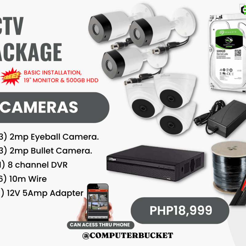 CCTV PACKAGE 6 CAMERAS