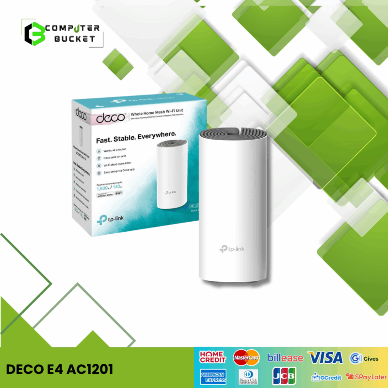 DECO E4 (1-PACK) AC1201 WHOLE HOME MESH WI-FI SYSTEM