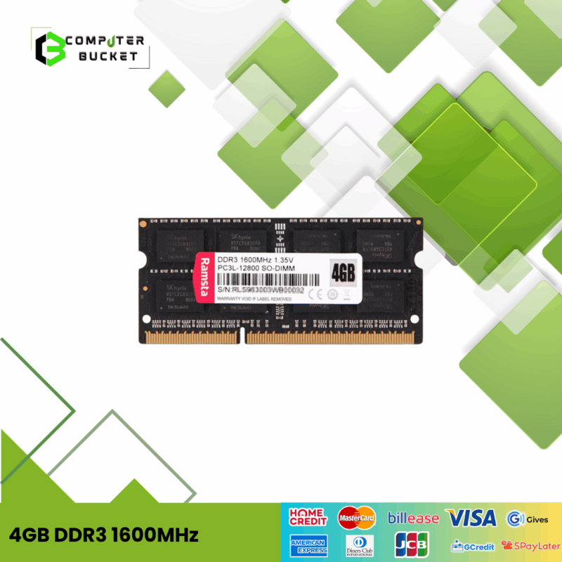 RAMSTA 4GB DDR3 1600MHz SODIMM