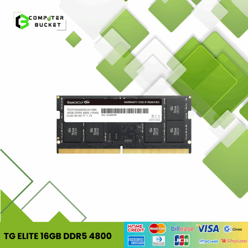TEAM GROUP ELITE 16GB DDR5 4800MHz SODIMM