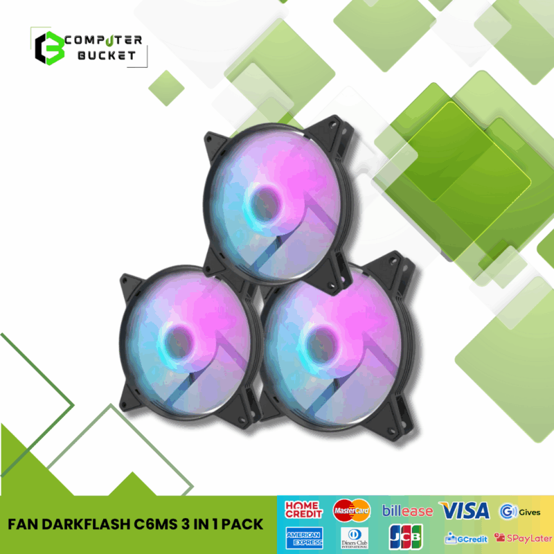 FAN DARKFLASH C6MS 3 IN 1 PACK