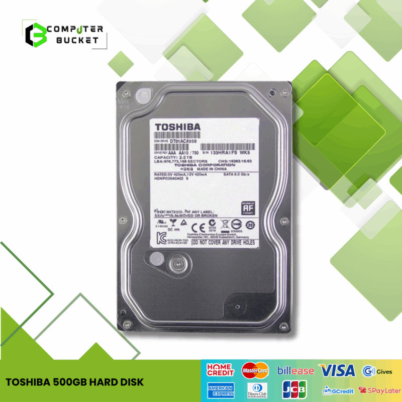 TOSHIBA 500GB HARD DISK