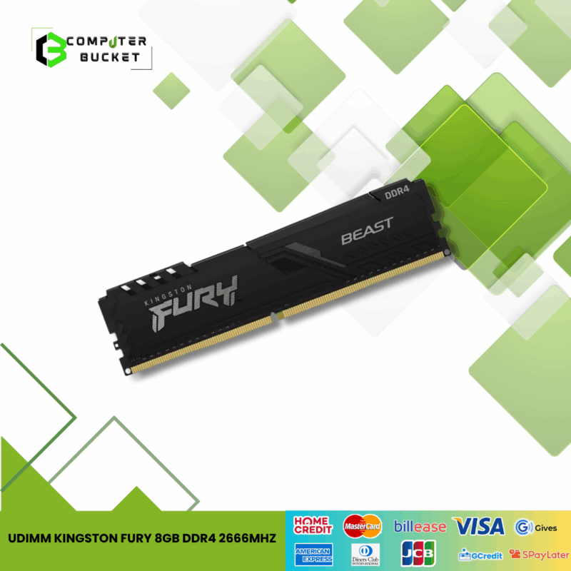 UDIMM KINGSTON FURY 8GB DDR4 2666MHz