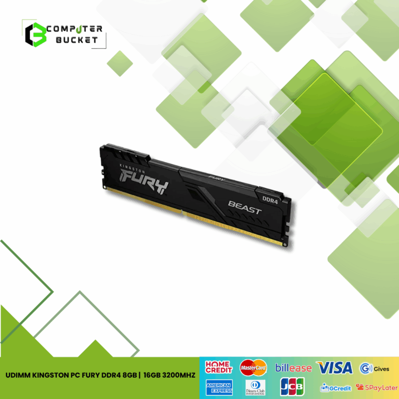 UDIMM KINGSTON PC FURY DDR4 8GB | 16GB 3200MHz