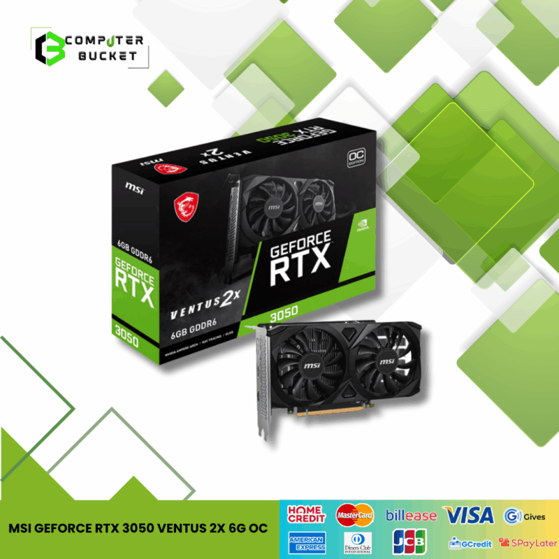 MSI GEFORCE RTX 3050 VENTUS 2X 6G OC