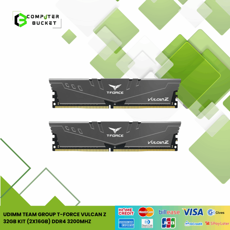 UDIMM TEAM GROUP T-FORCE VULCAN Z 32GB KIT (2X16GB) DDR4 3200MHz