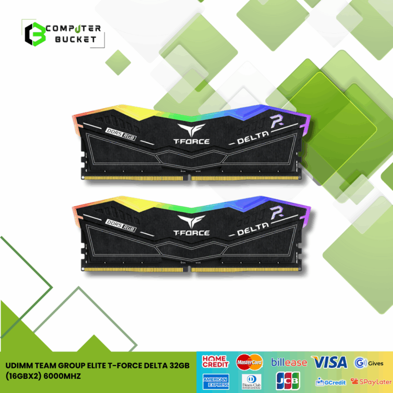 UDIMM TEAM GROUP ELITE T-FORCE DELTA 32GB (16GBX2) 6000MHz