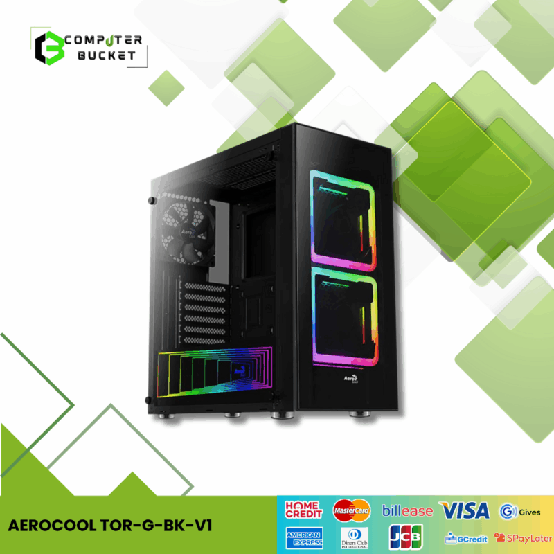 AEROCOOL TOR-G-BK-V1 MID TOWER CASE