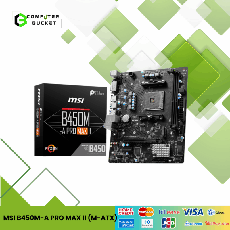 MSI B450M-A PRO MAX II (M-ATX)