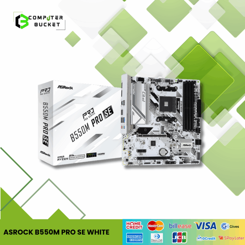 ASROCK B550M PRO SE WHITE