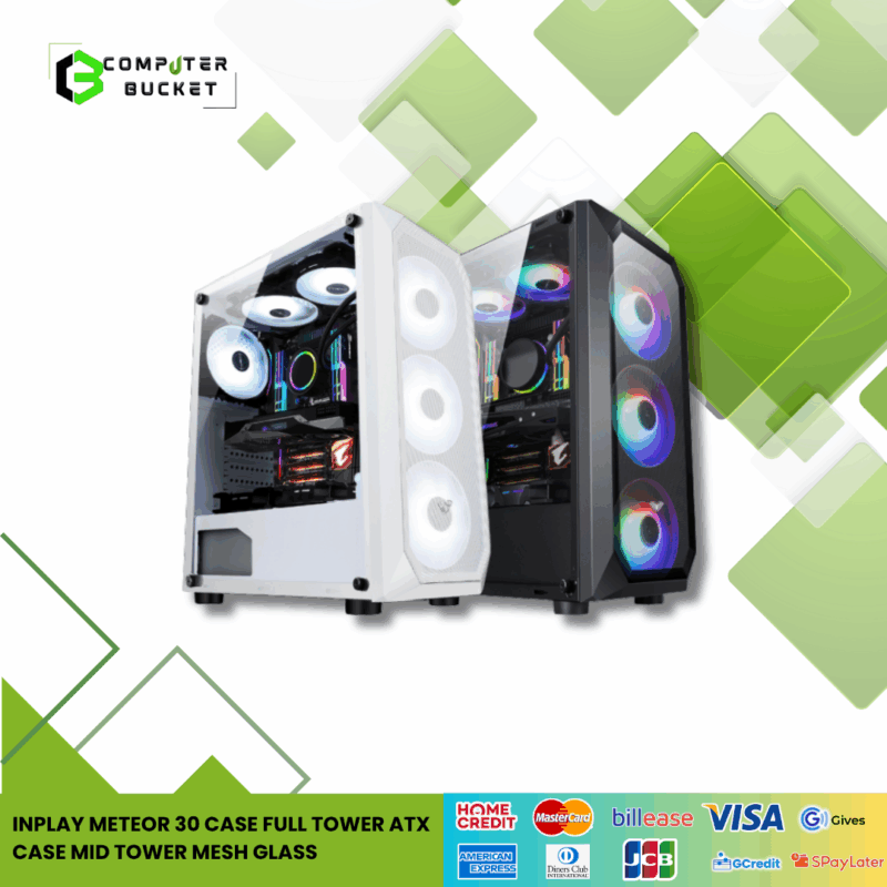 INPLAY METEOR 30 CASE FULL TOWER ATX CASE MID TOWER MESH GLASS