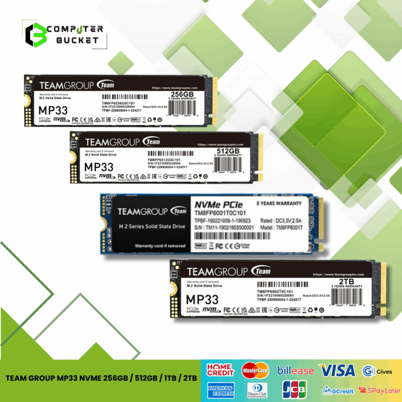 TEAM GROUP MP33 NVMe 256GB / 512GB / 1TB