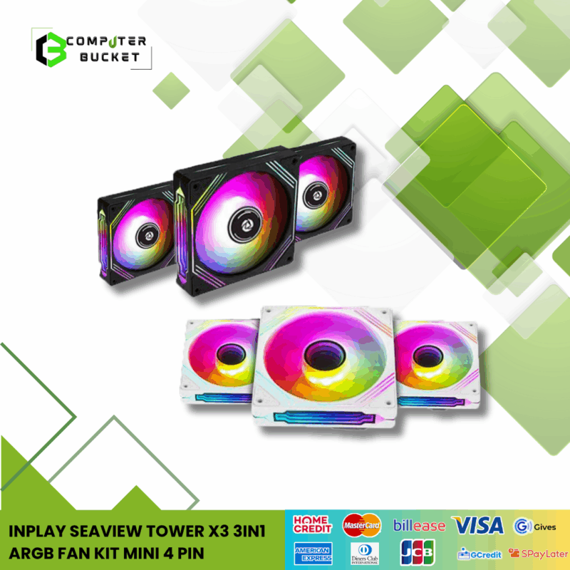 INPLAY SEAVIEW TOWER X3 3in1 ARGB FAN KIT MINI 4 PIN