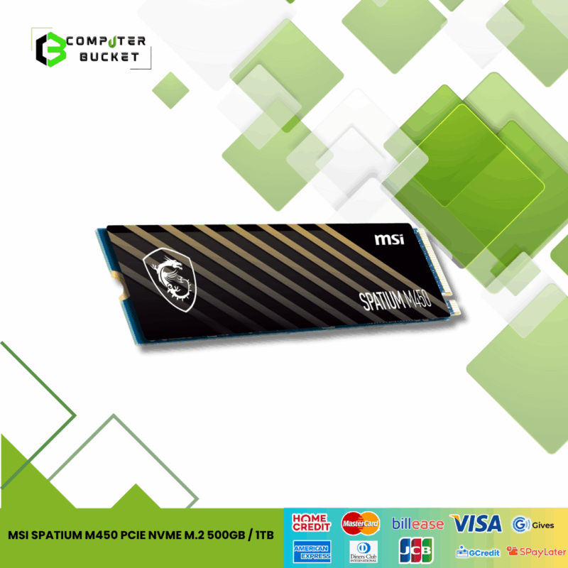 MSI SPATIUM M450 PCIe NVMe M.2 500GB / 1TB