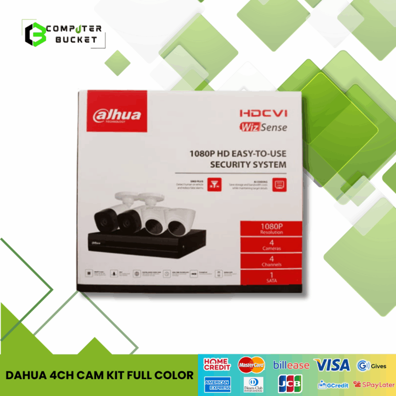 DAHUA 4CH CAM KIT FULL COLOR