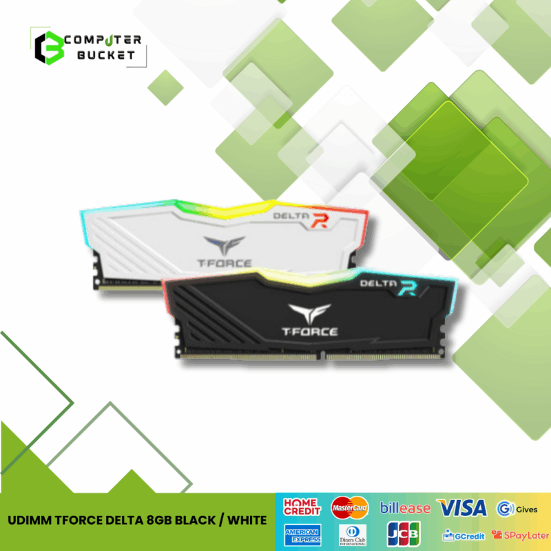 UDIMM TFORCE DELTA 8GB BLACK / WHITE