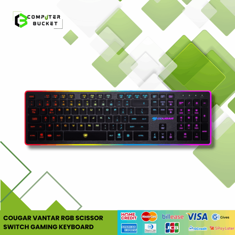 COUGAR VANTAR RGB SCISSOR SWITCH GAMING KEYBOARD