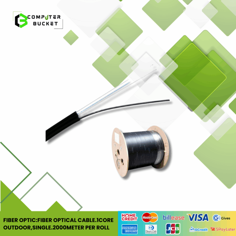 FIBER OPTIC:fiber optical cable.1core outdoor,single.2000meter per roll