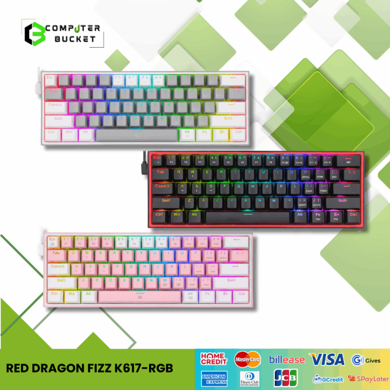 RED DRAGON FIZZ K617-RGB MECHANICAL KEYBOARD