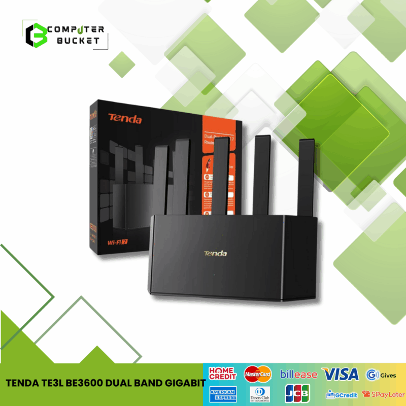 TENDA TE3L BE3600 DUAL BAND GIGABIT WIFI 7
