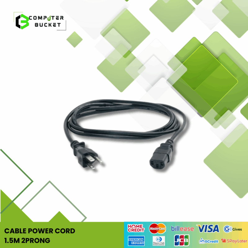 CABLE POWER CORD | 1.5M 2PRONG