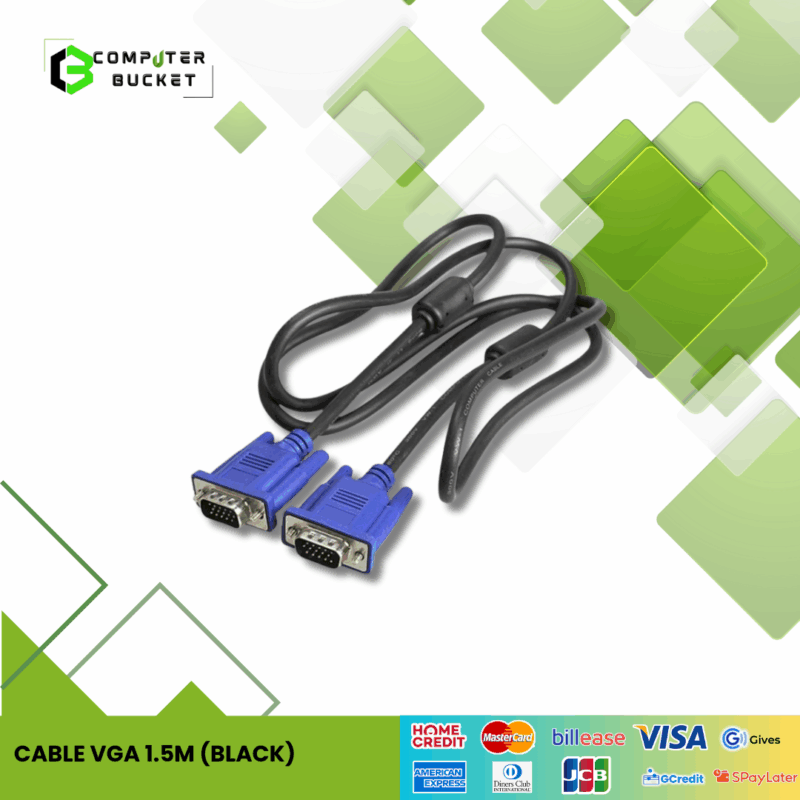 CABLE VGA 1.5M (BLACK)