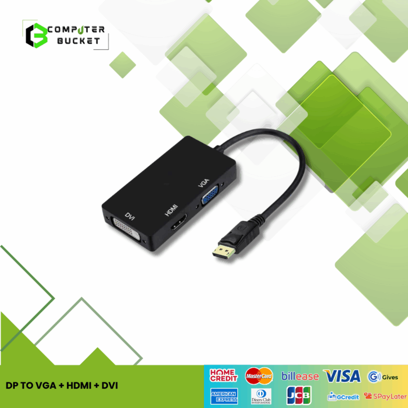 DP TO VGA + HDMI + DVI