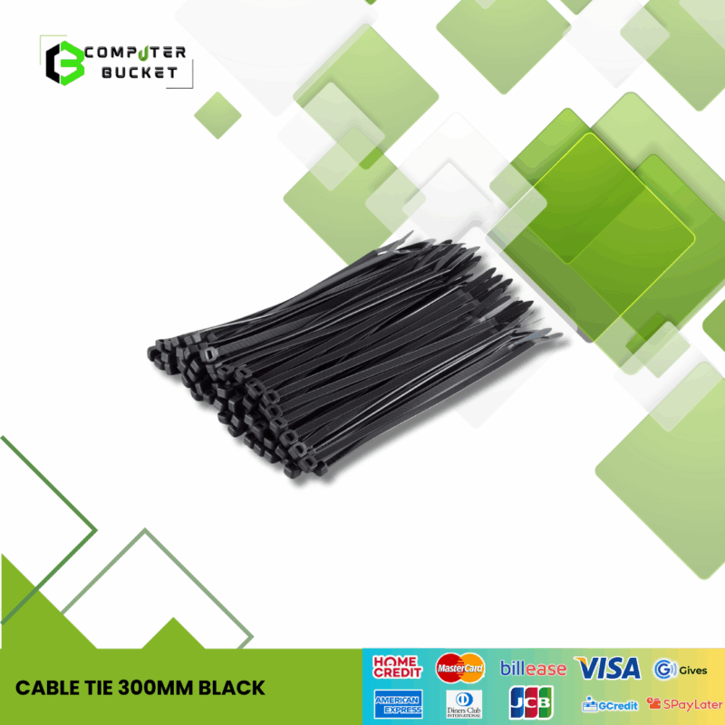 CABLE TIE 300MM BLACK