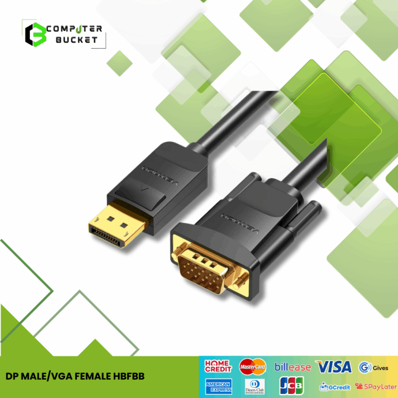 DP Male/VGA Female HBFBB