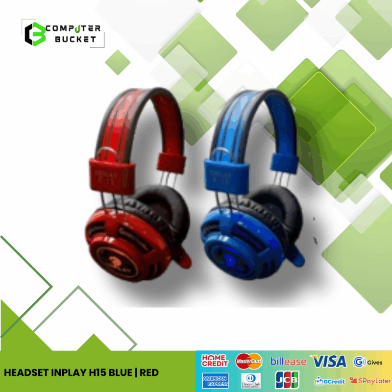 HEADSET INPLAY H15 BLUE | RED