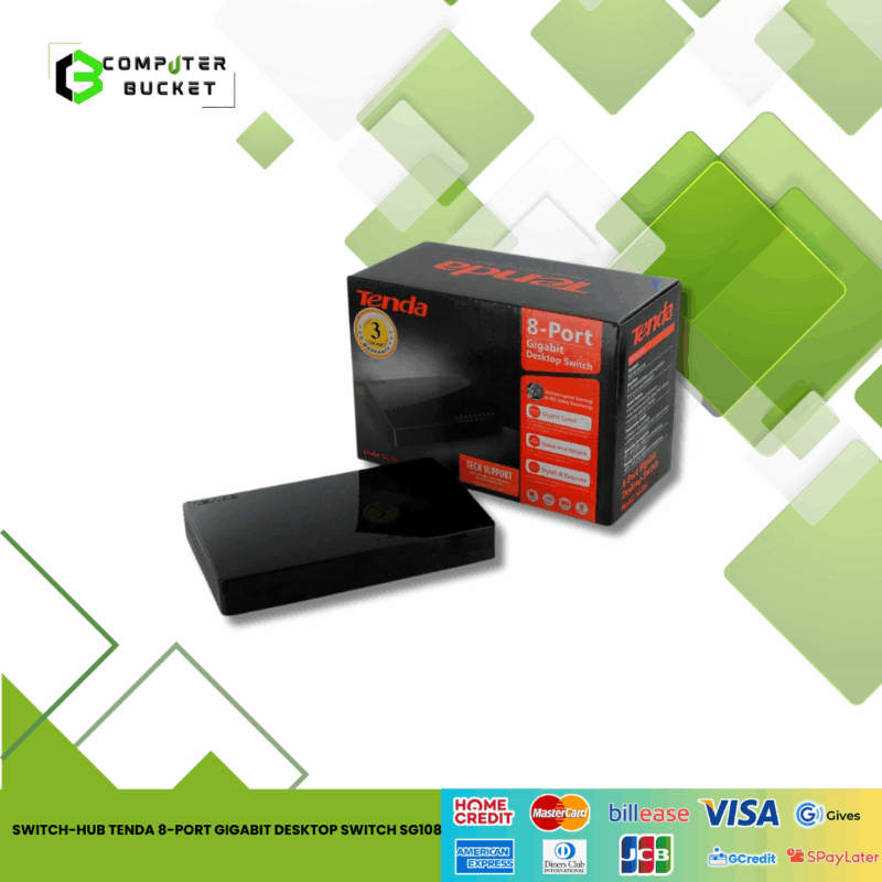SWITCH-HUB TENDA 8-PORT GIGABIT DESKTOP SWITCH SG108