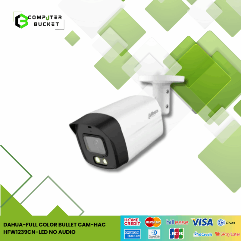DAHUA-FULL COLOR BULLET CAM-HAC-HFW1239CN-LED NO AUDIO