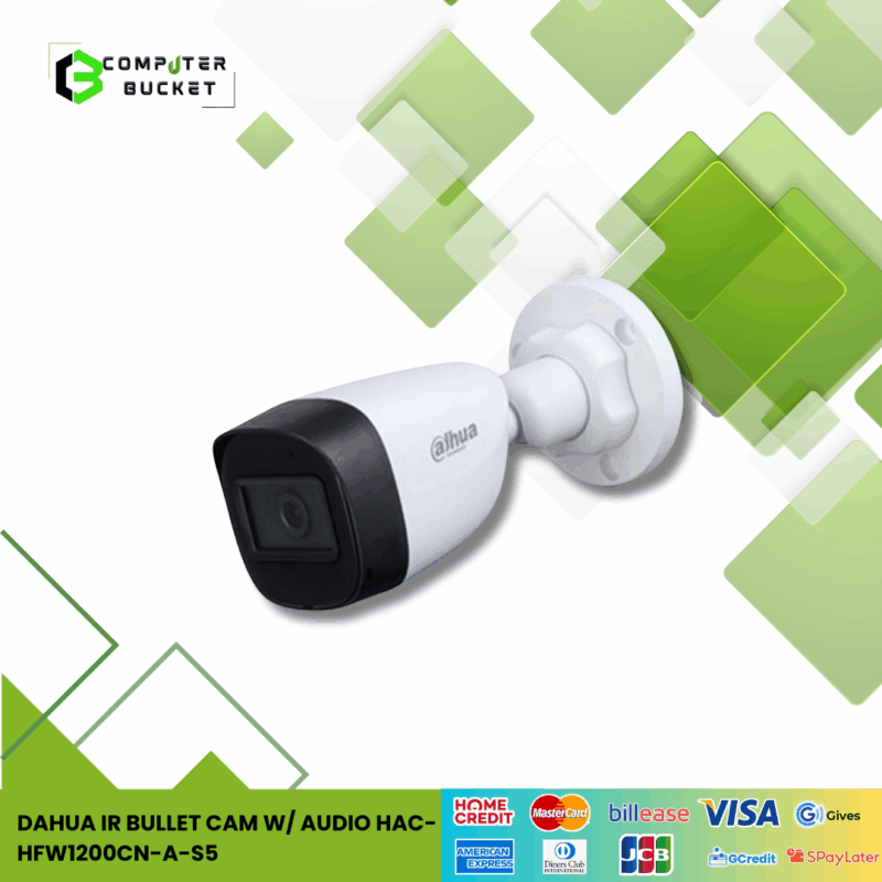 DAHUA IR BULLET CAM W/ AUDIO HAC-HFW1200CN-A-S5