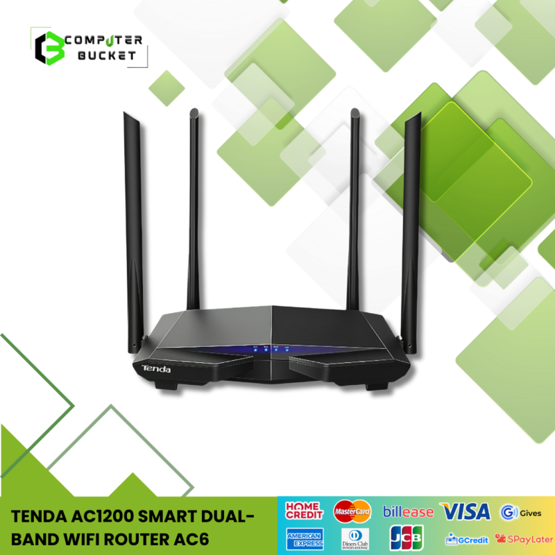 TENDA AC1200 SMART DUAL-BAND WIFI ROUTER AC6