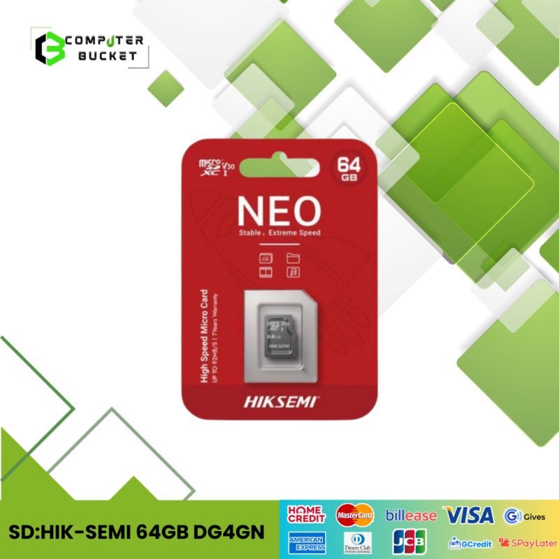 SD CARD:HIK-SEMI 64GB DG4GN