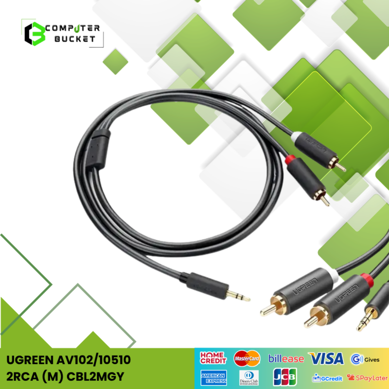UGREEN AV102/10510 2RCA (M) CBL2MGY