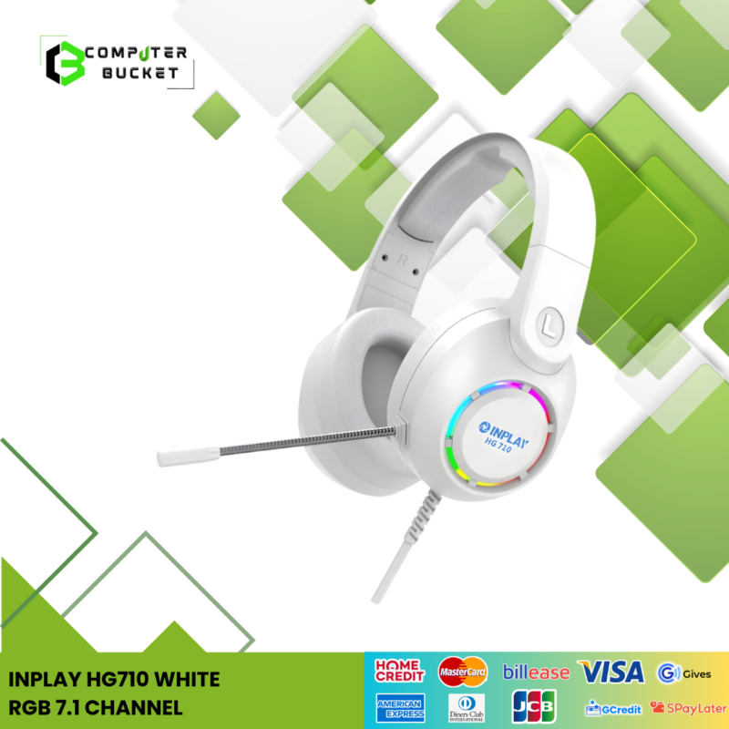 INPLAY HG710 WHITE RGB 7.1 CHANNEL
